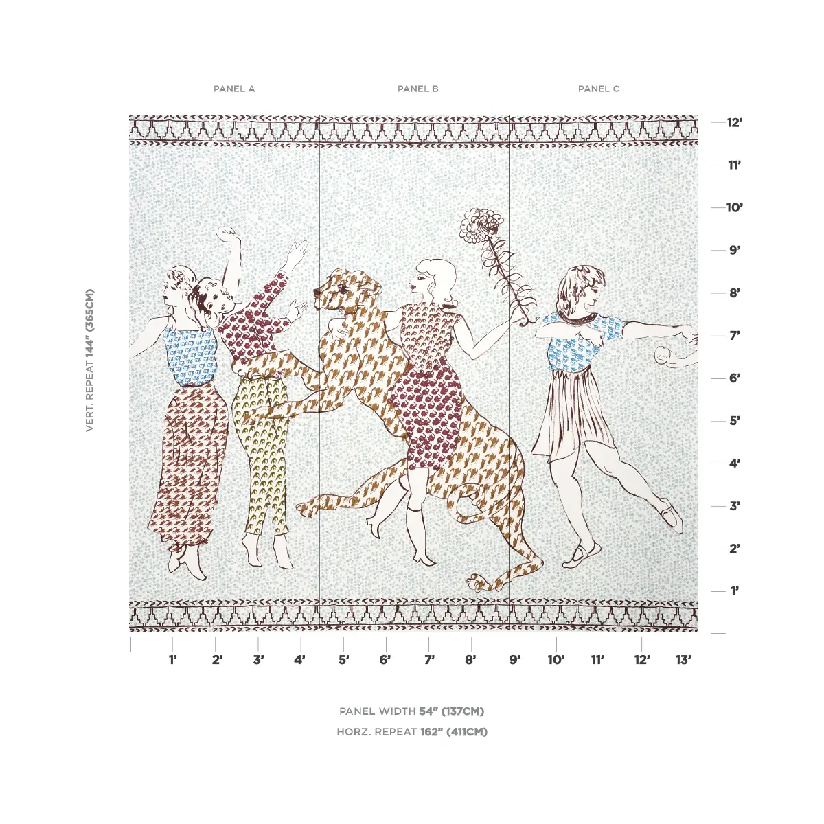 THE GOLDEN AGE PANEL SET_ CYAN MULTI