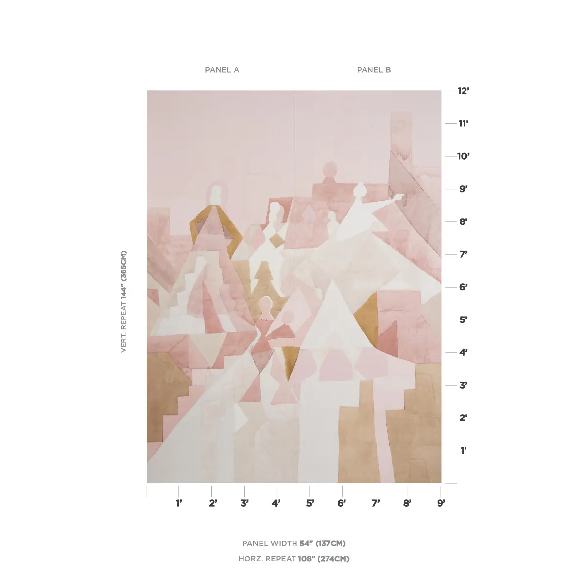 STEPS PANEL SET_ ROSE & CAMEL
