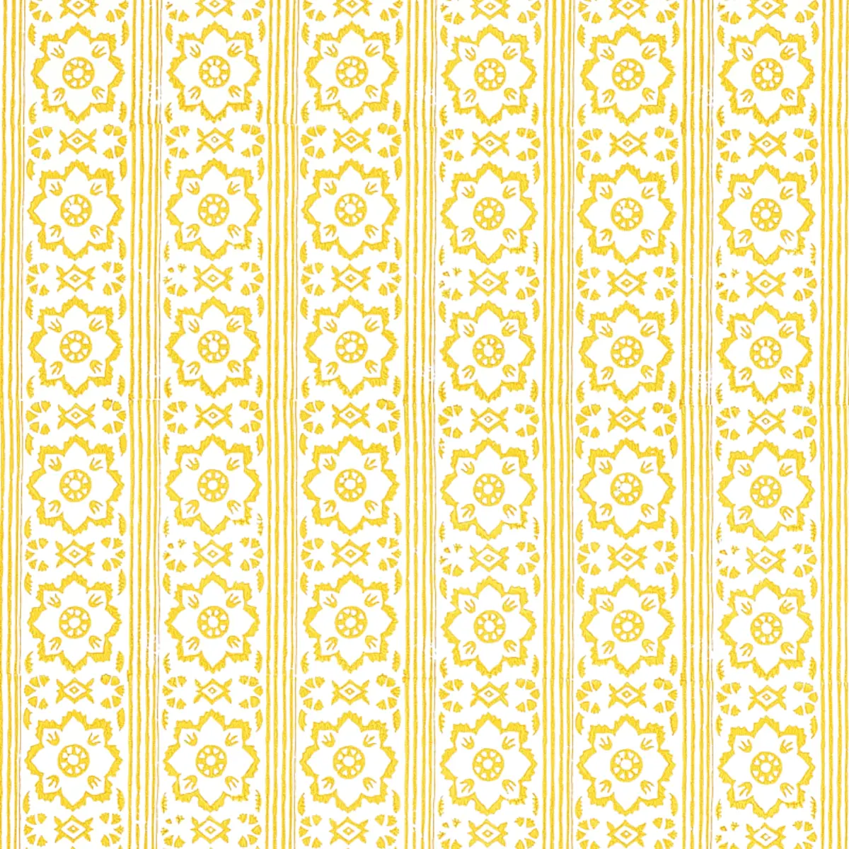 SUNDA HAND BLOCKED PRINT_ YELLOW