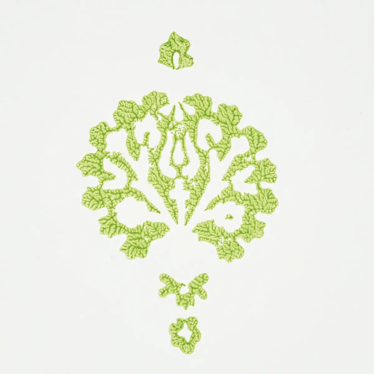 DAHLIA HAND BLOCKED PRINT_ LEAF