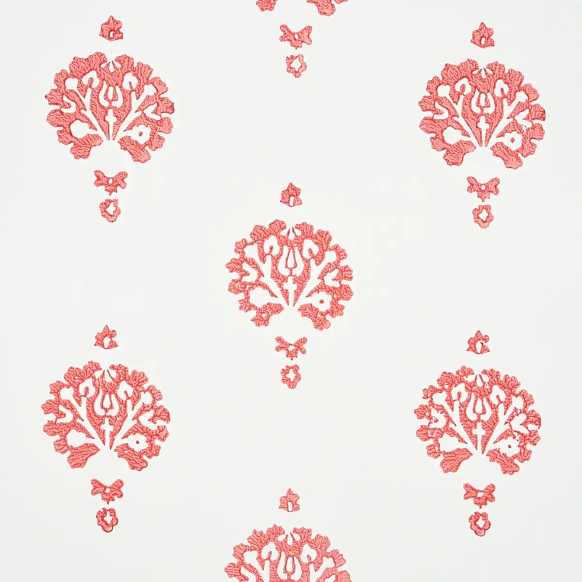 DAHLIA HAND BLOCKED PRINT_ RED