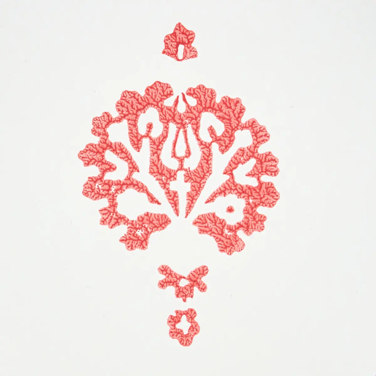 DAHLIA HAND BLOCKED PRINT_ RED