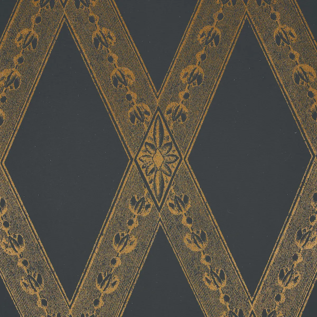 LES LOSANGES TOILE_ GOLD ON BLACK