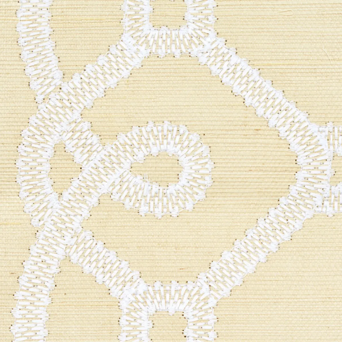 ZIZ EMBROIDERED SISAL_ NEUTRAL