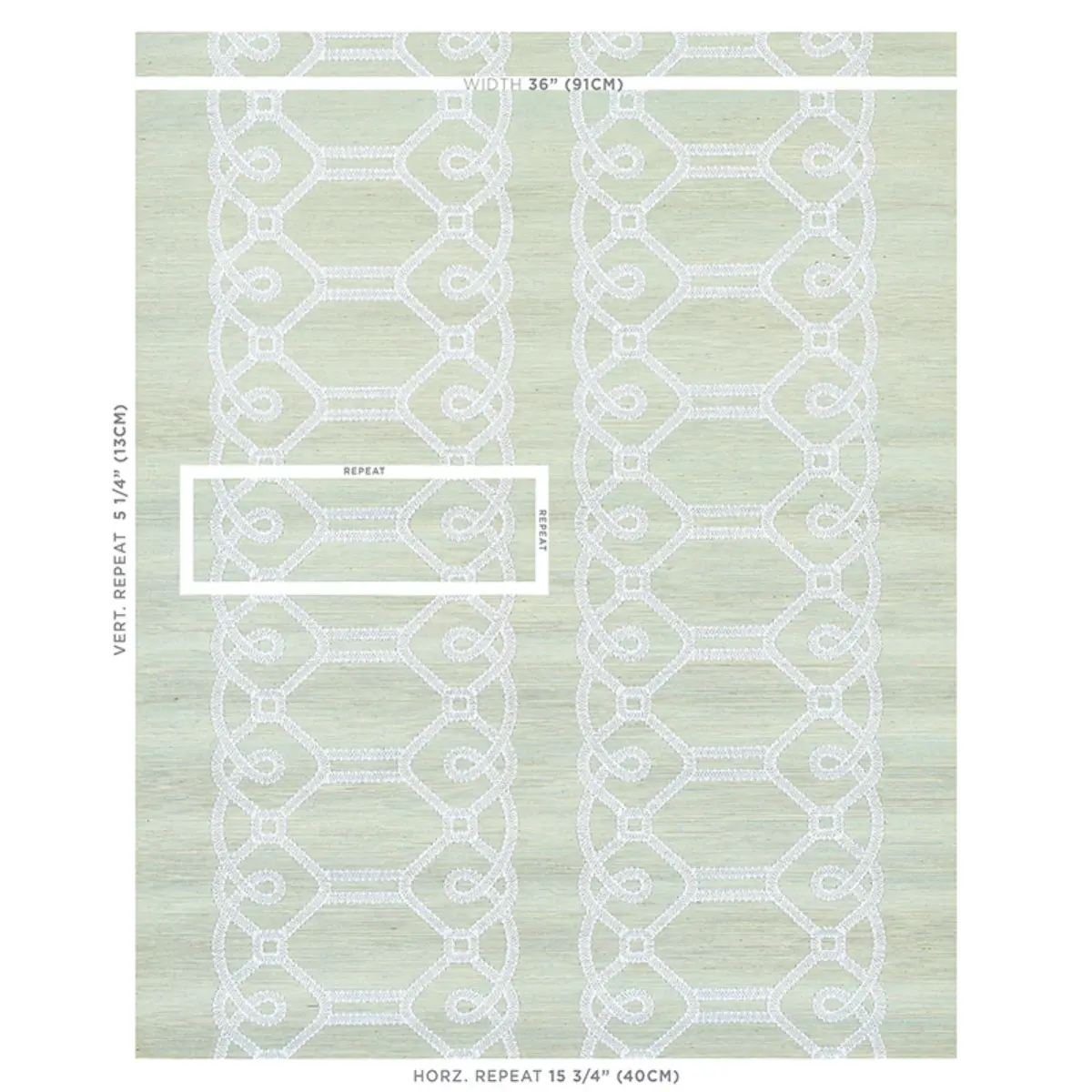 ZIZ EMBROIDERED SISAL_ MINERAL