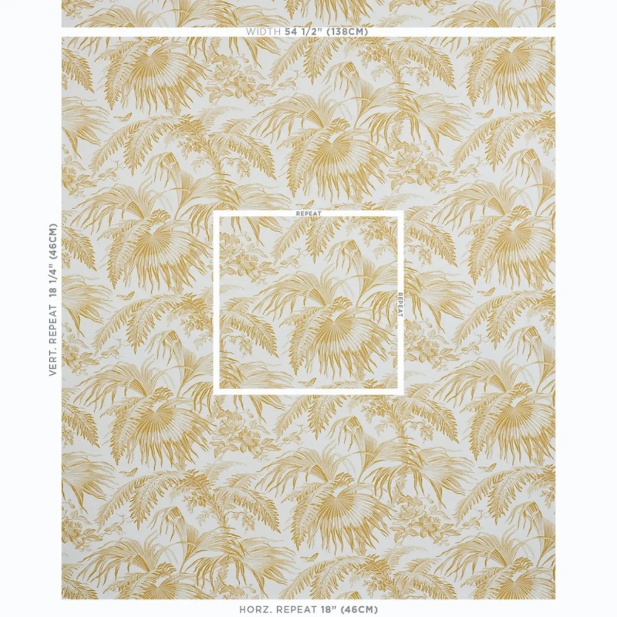 TOILE TROPIQUE_ GOLD