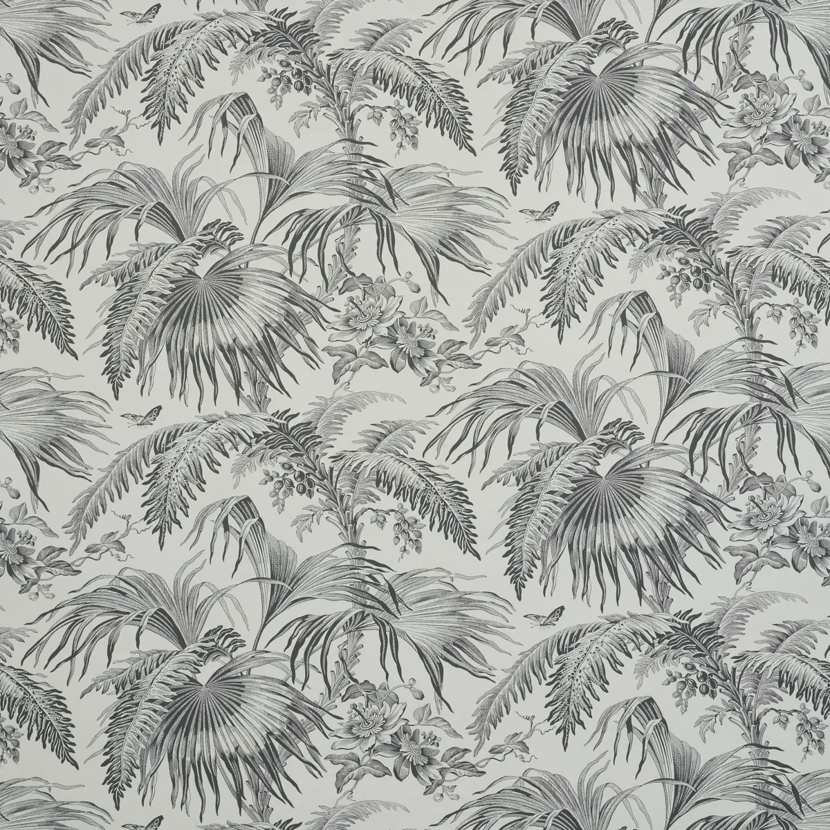 TOILE TROPIQUE_ BLACK