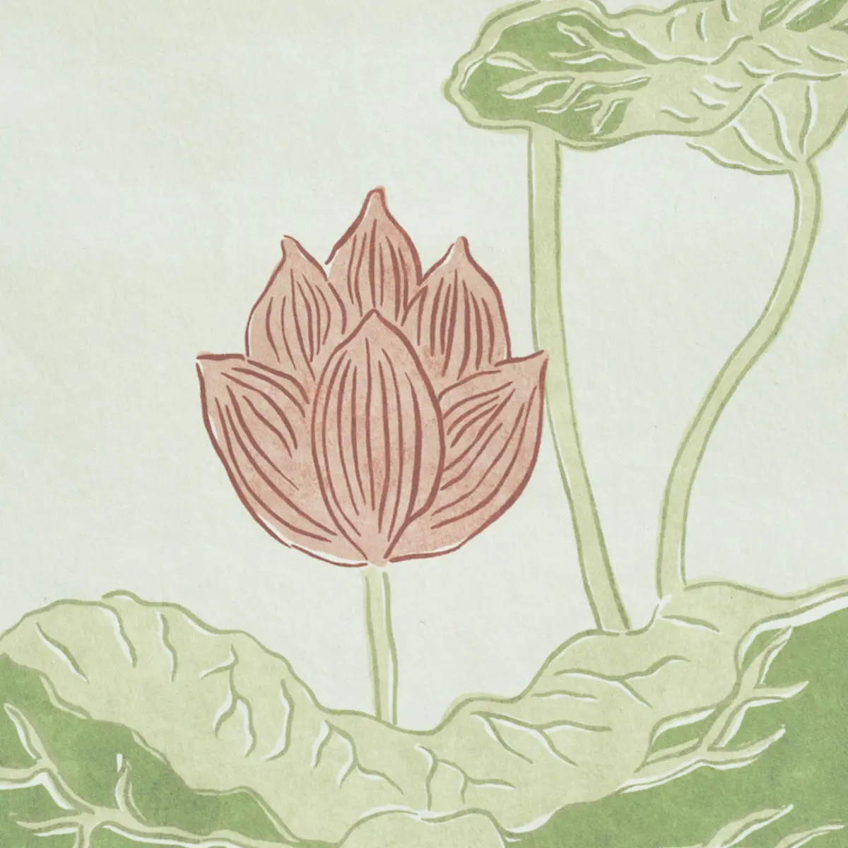 KIREINA LOTUS PANEL SET_ CORAL IVORY