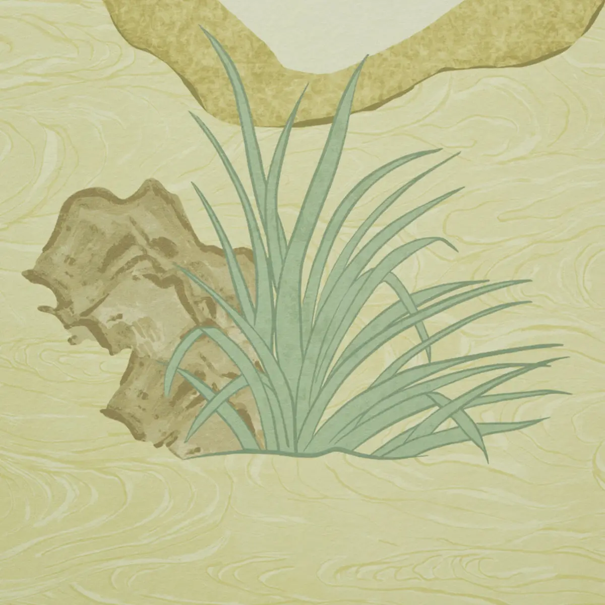 YASHINOKI CRANE PANEL SET_ GOLD