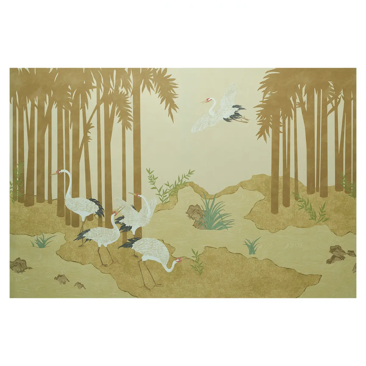 YASHINOKI CRANE PANEL SET_ GOLD