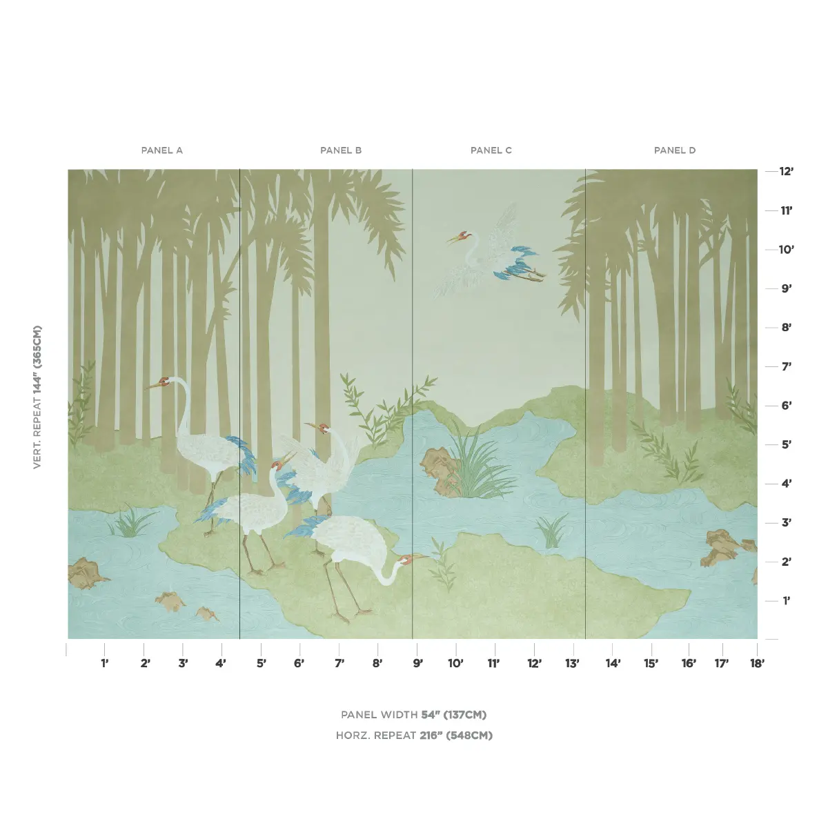 YASHINOKI CRANE PANEL SET_ WILLOW