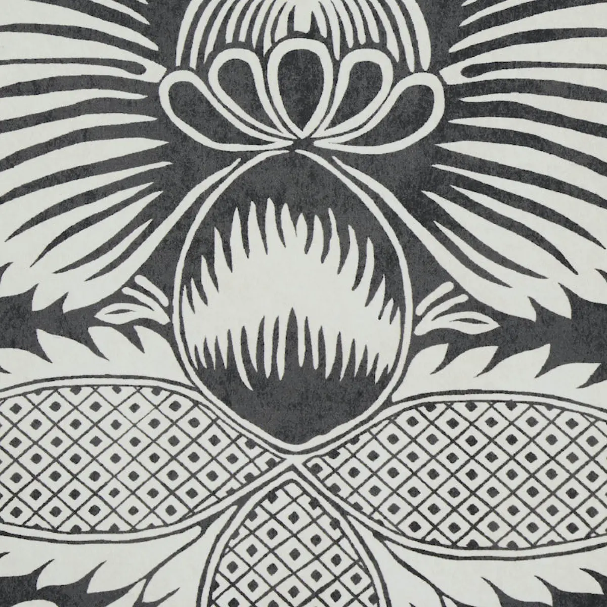 VILLANDRY DAMASK PRINT_ BLACK