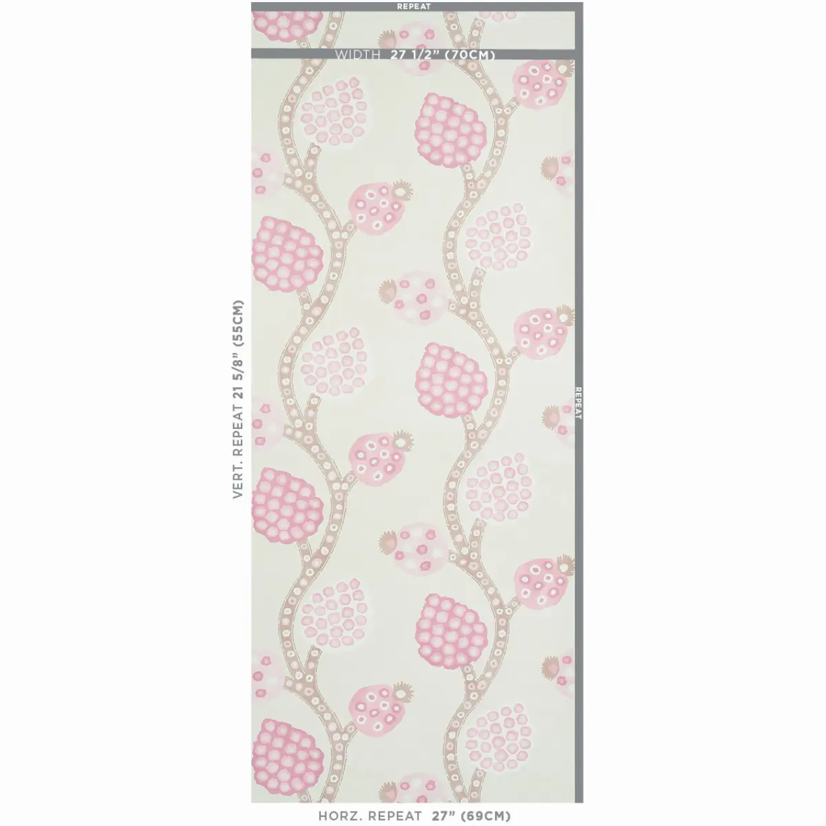 ANNABEL WARP PRINT_ ROSE