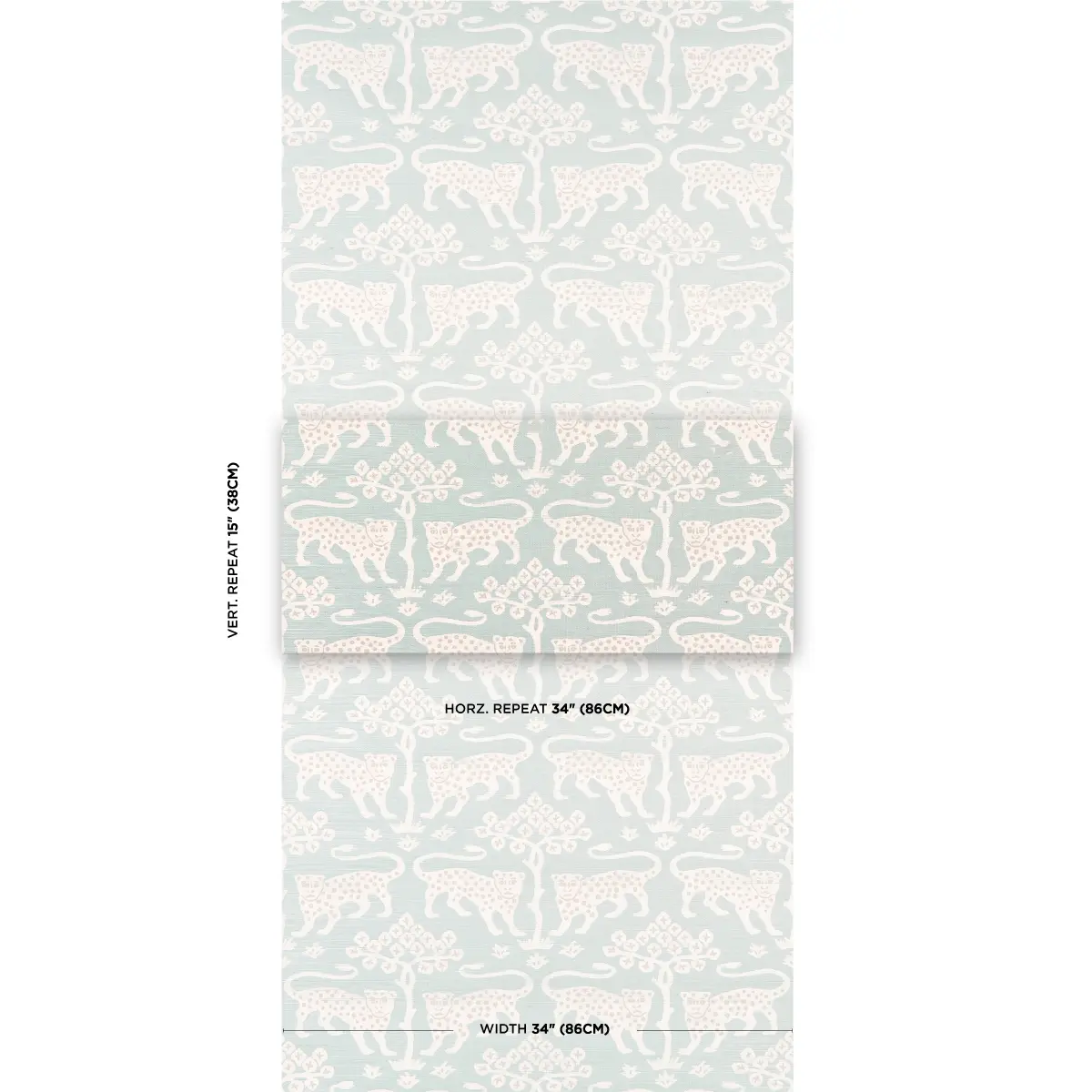 WOODLAND LEOPARD SISAL_ WATERBLUE