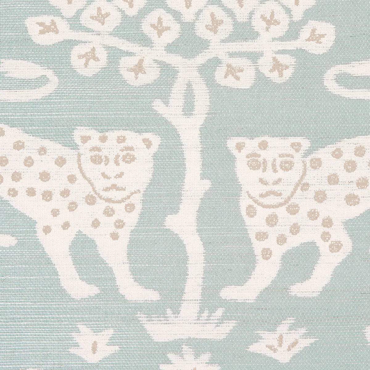 WOODLAND LEOPARD SISAL_ WATERBLUE