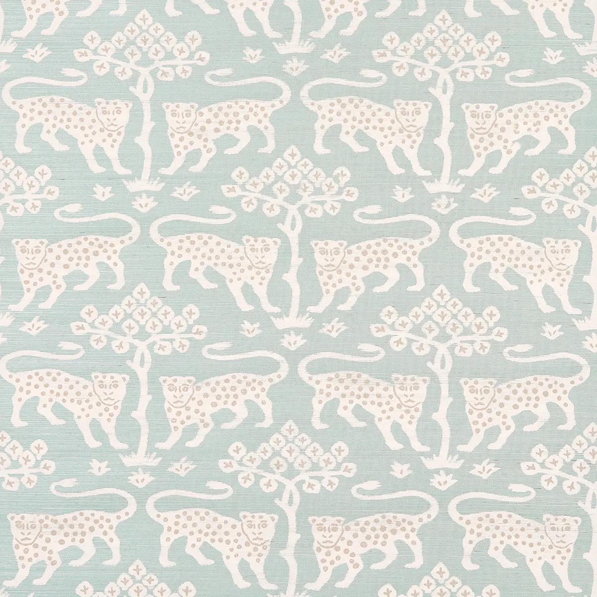 WOODLAND LEOPARD SISAL_ WATERBLUE
