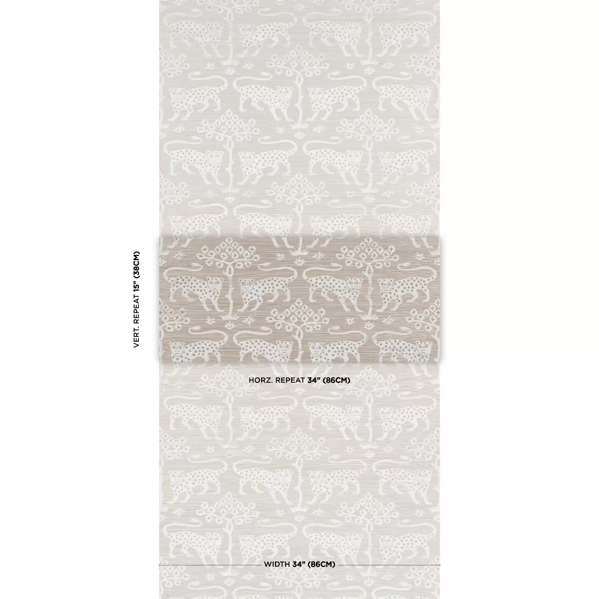 WOODLAND LEOPARD SISAL_ SILVER