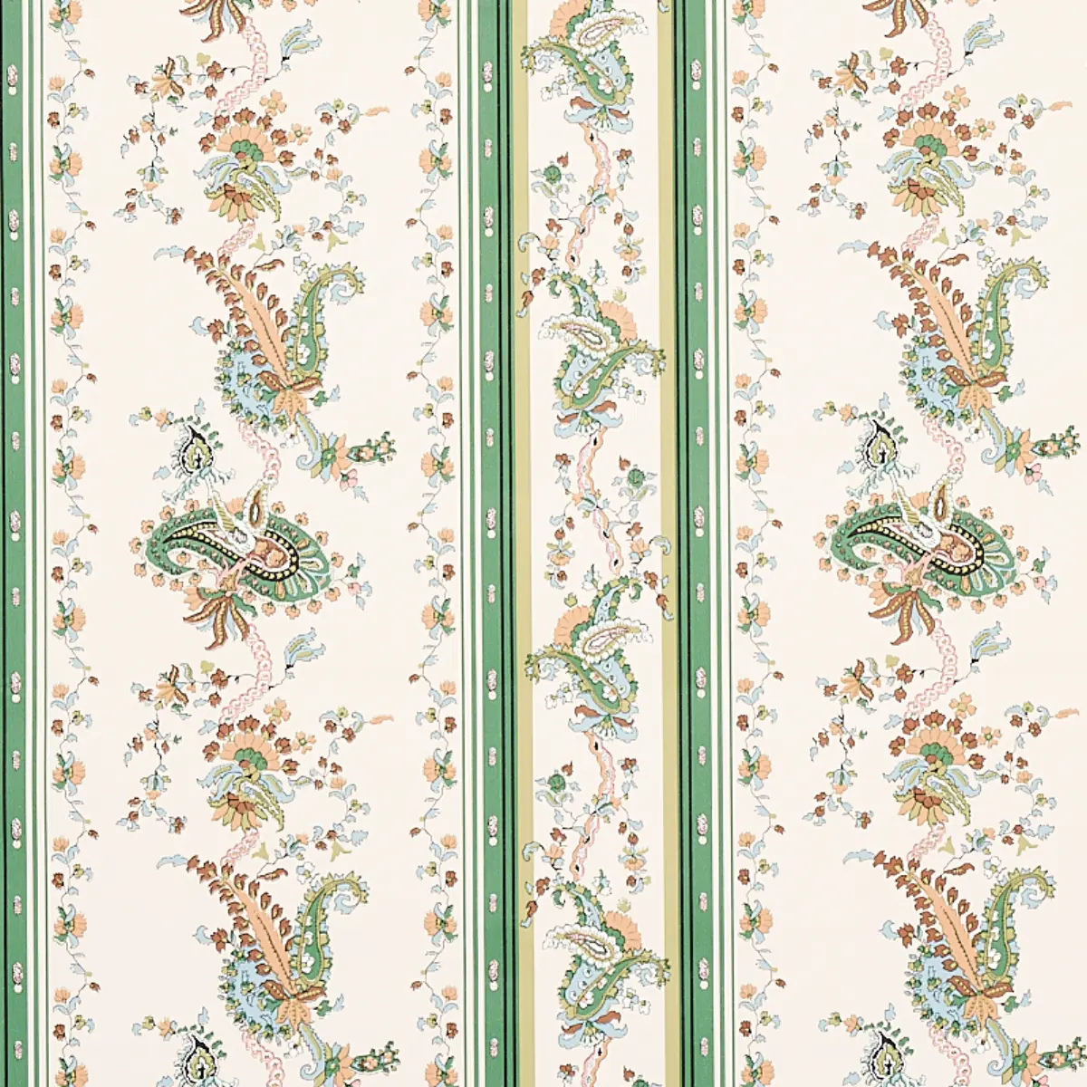 ELENA PAISLEY STRIPE_ GREEN