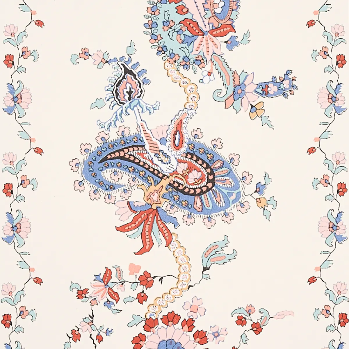ELENA PAISLEY STRIPE_ BLUE