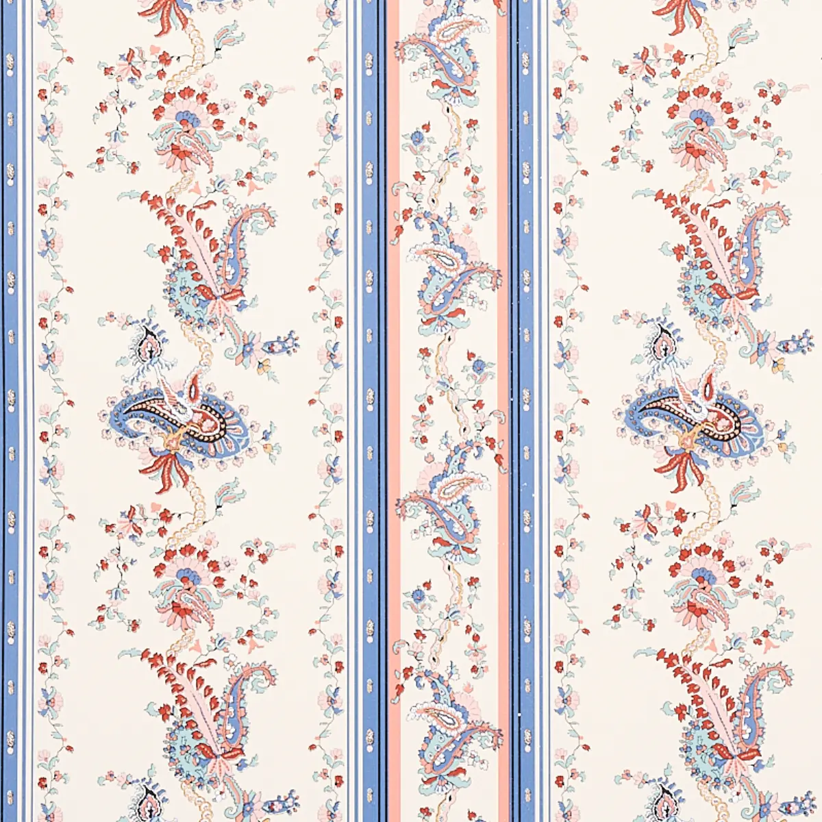 ELENA PAISLEY STRIPE_ BLUE