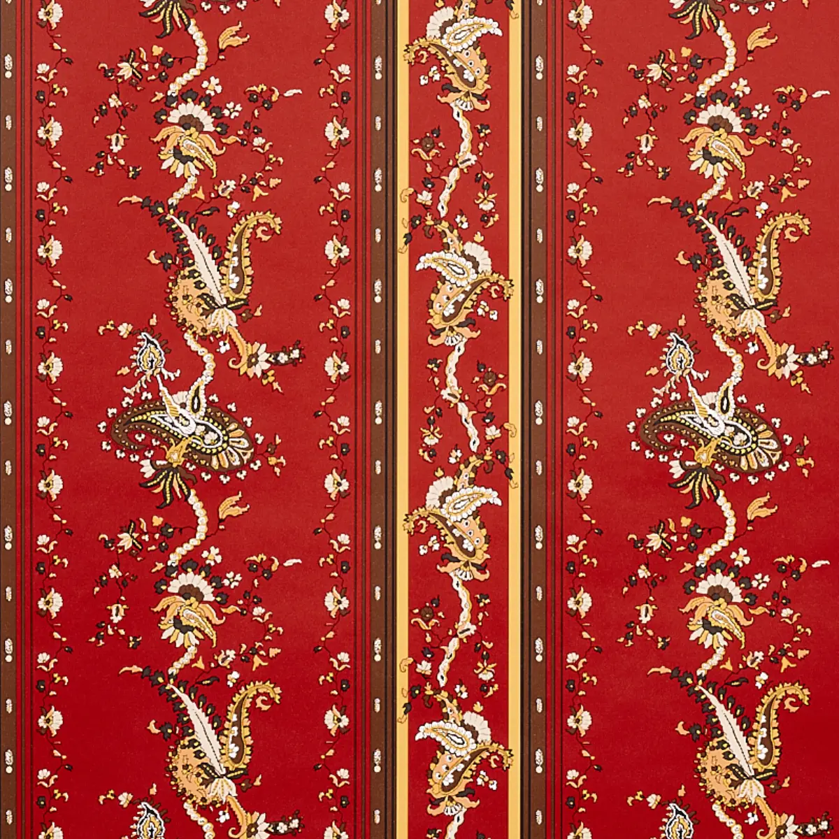 ELENA PAISLEY STRIPE_ POMPEII