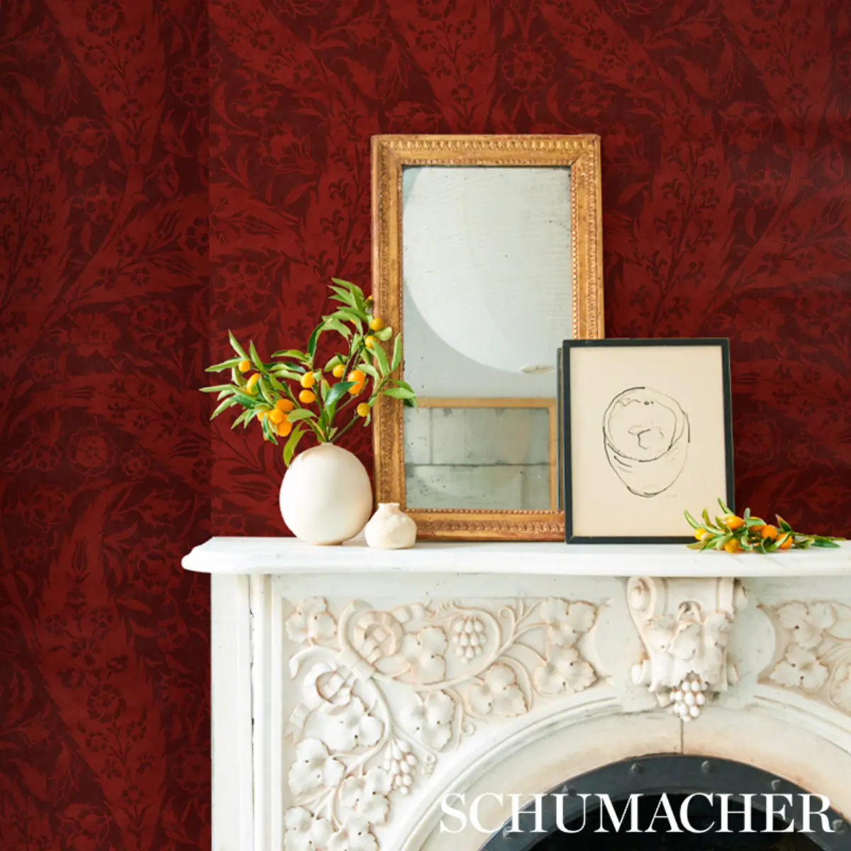 SAZ PAISLEY_ BURGUNDY