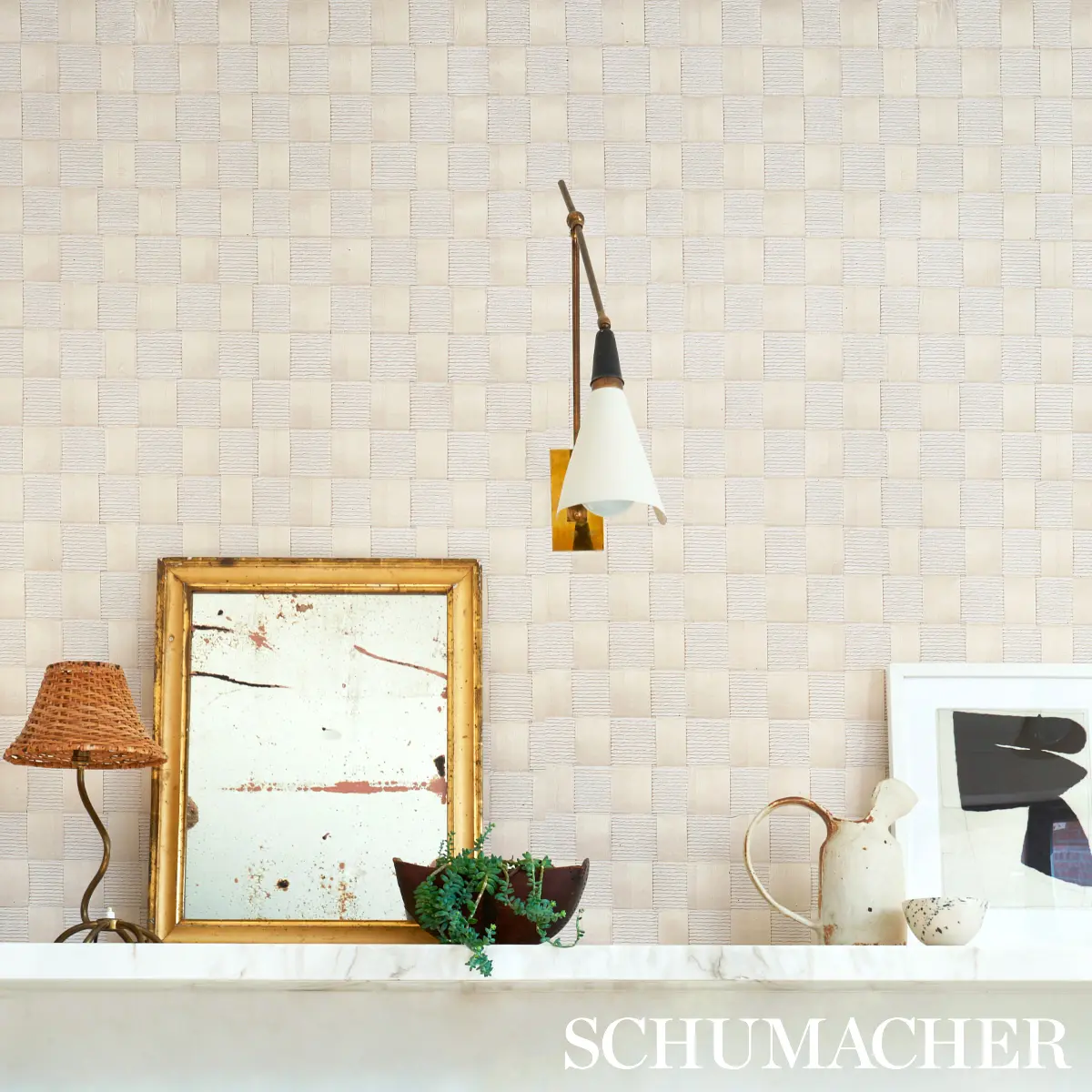 TEXTURED CHECK_ WHITE