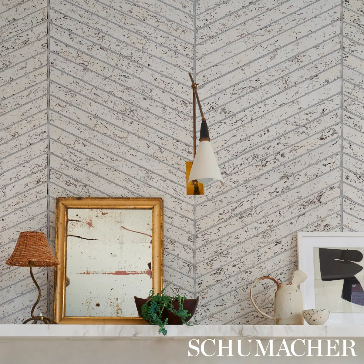 CORK HERRINGBONE_ WHITE