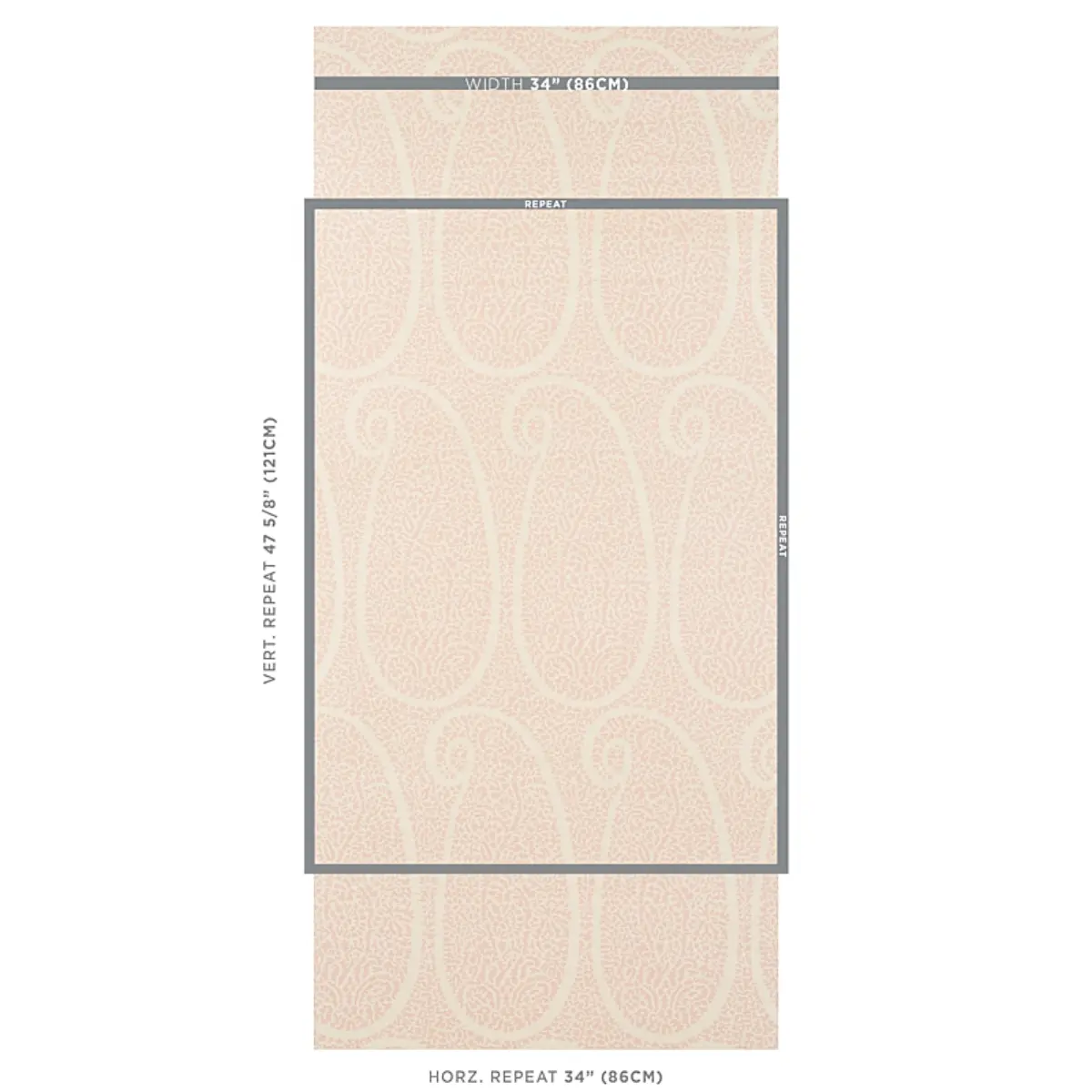 AMBALA PAISLEY SISAL_ BLUSH