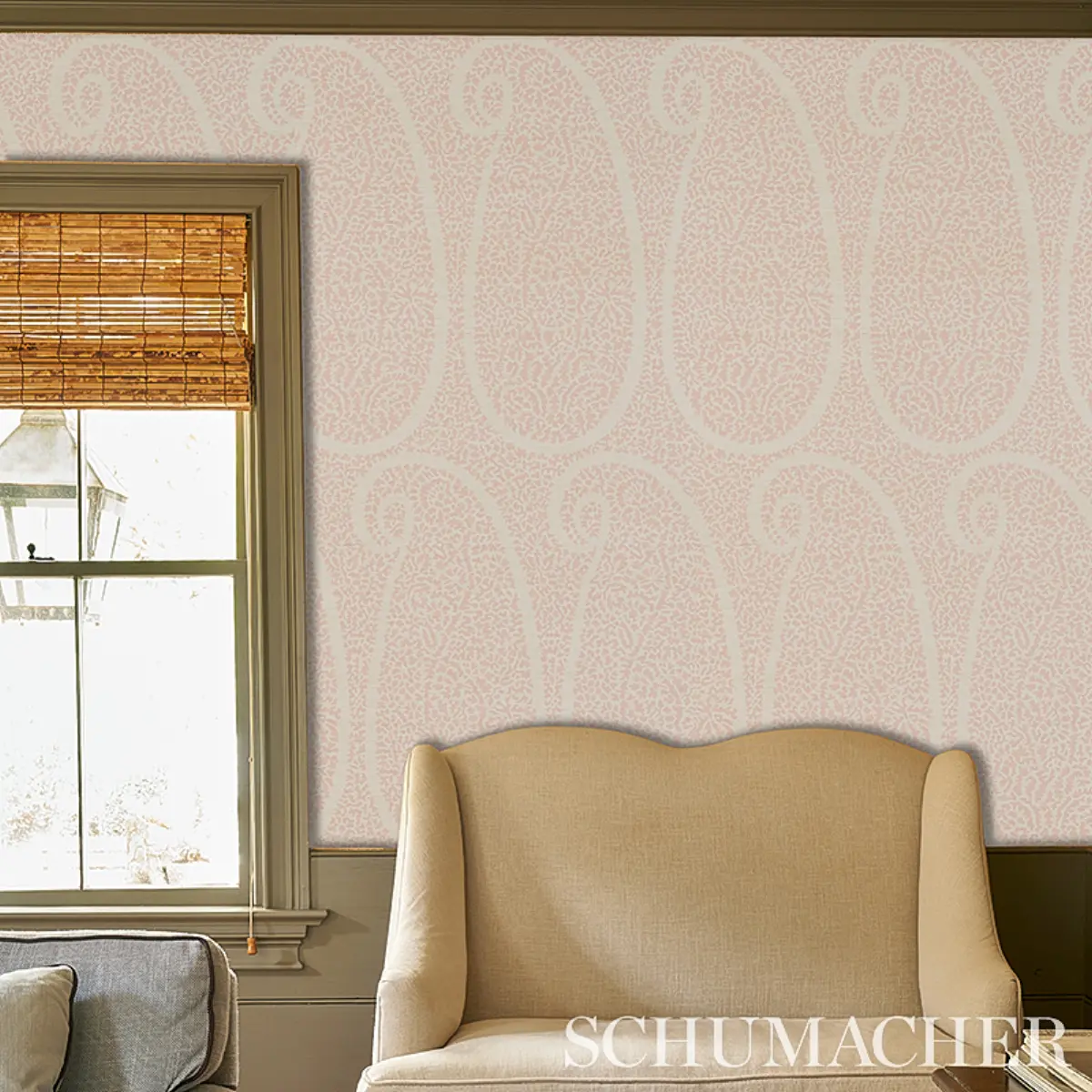 AMBALA PAISLEY SISAL_ BLUSH
