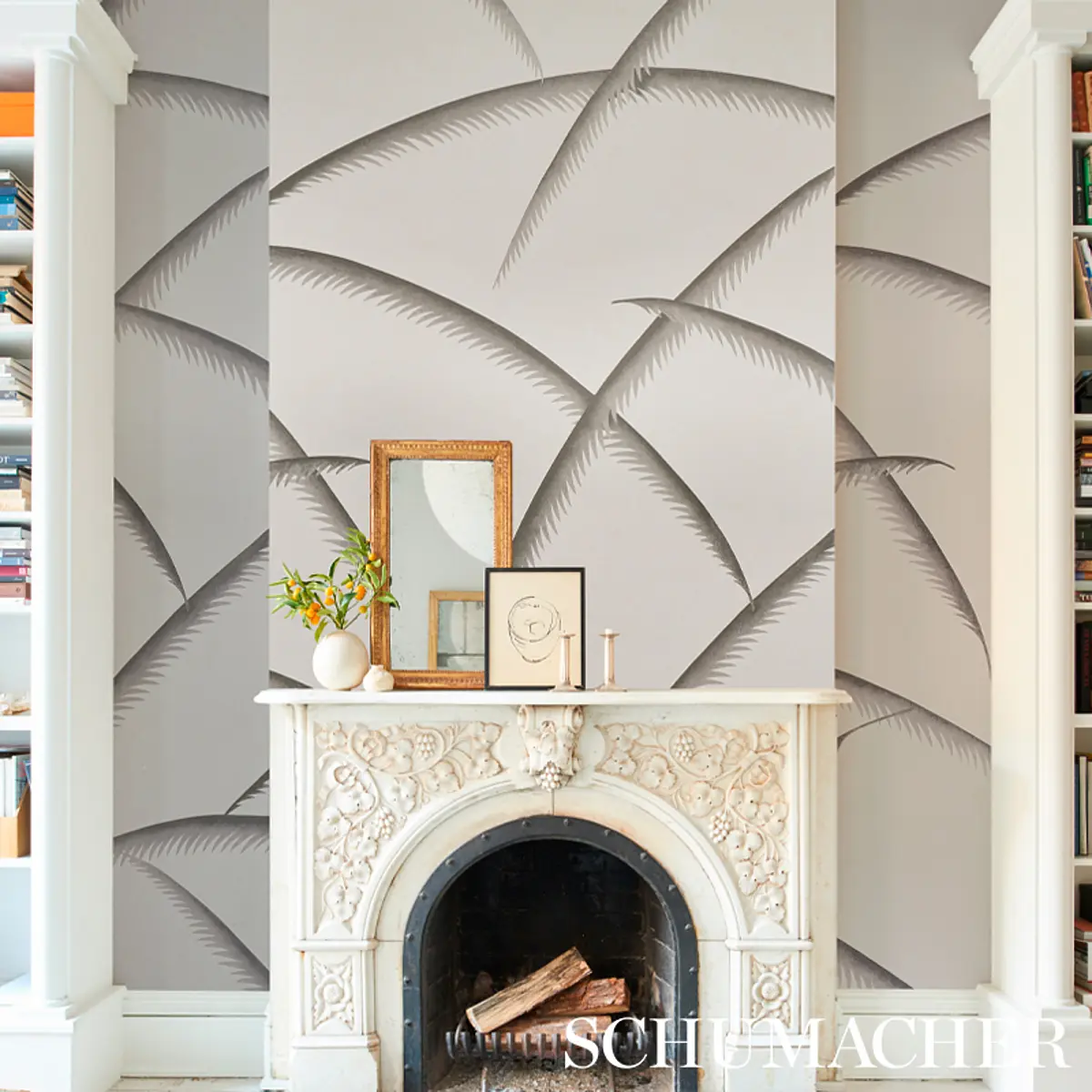DECO PALMS_ CHARCOAL