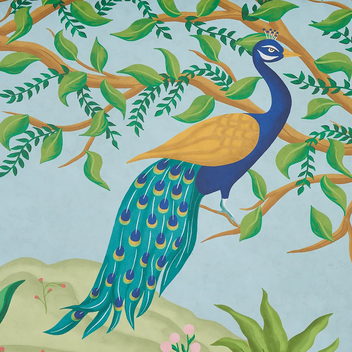 FINCHES JUNGLE PANEL SET_ VERDANT