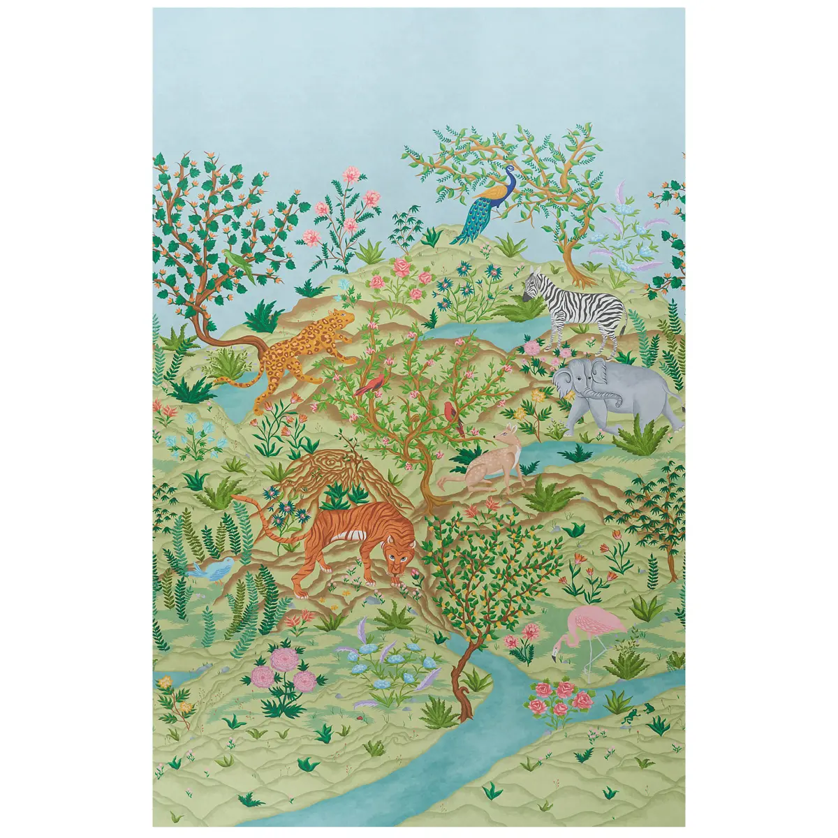 FINCHES JUNGLE PANEL SET_ VERDANT
