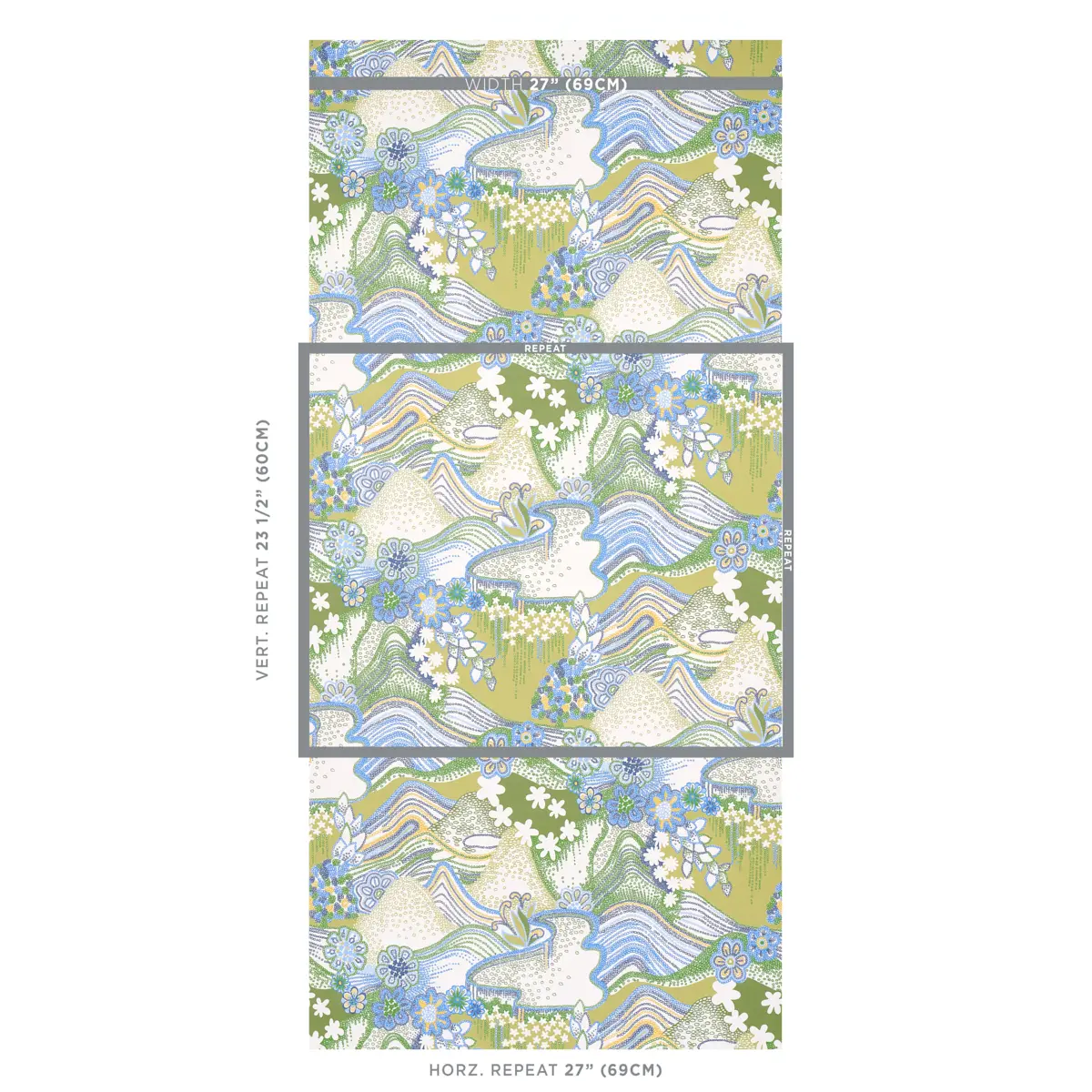 DAISY CHAIN_ GREEN AND BLUE