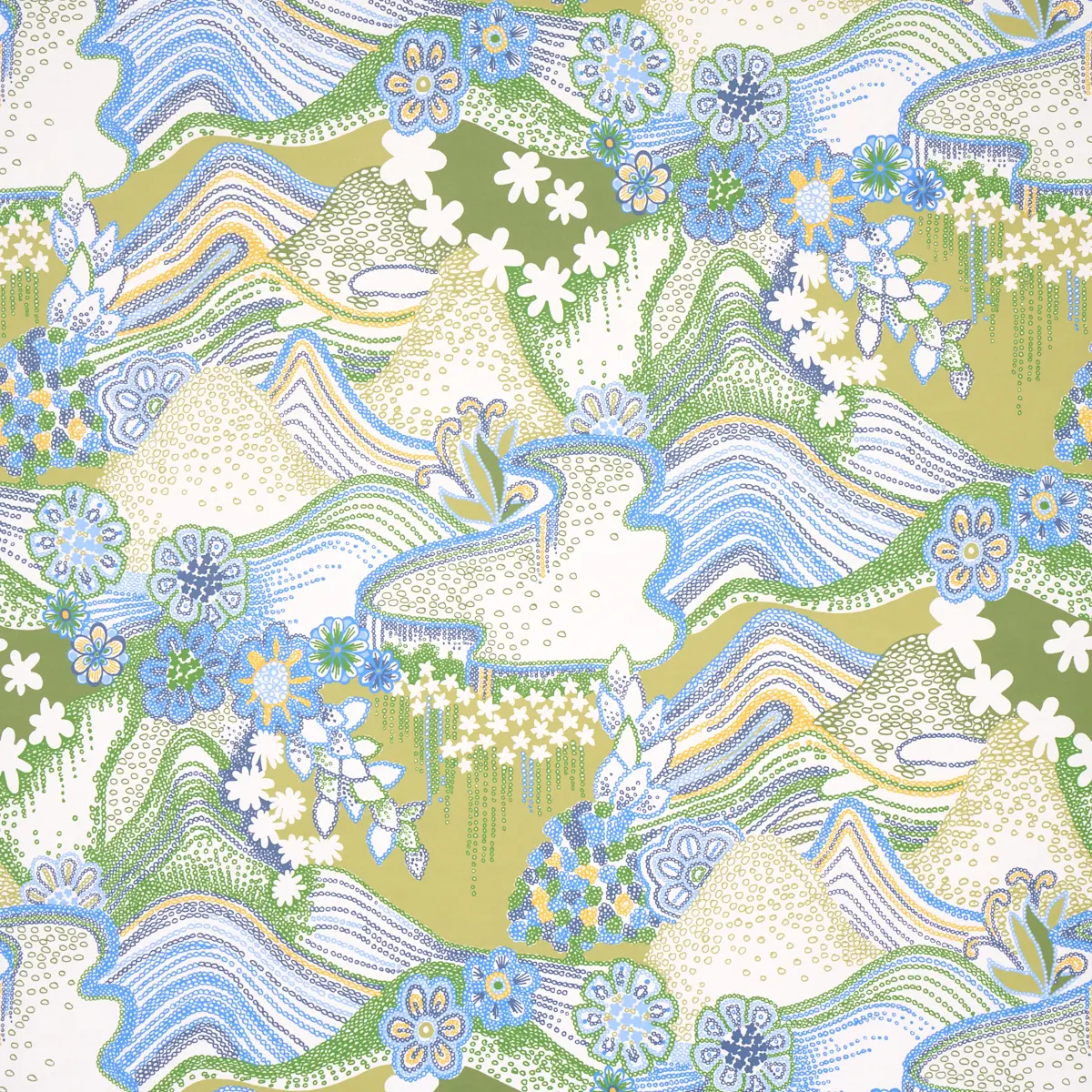 DAISY CHAIN_ GREEN AND BLUE