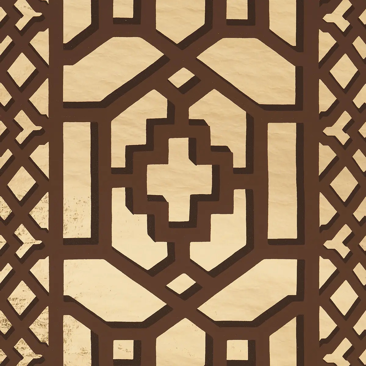 ZANZIBAR TRELLIS MYLAR_ GOLD MYLAR