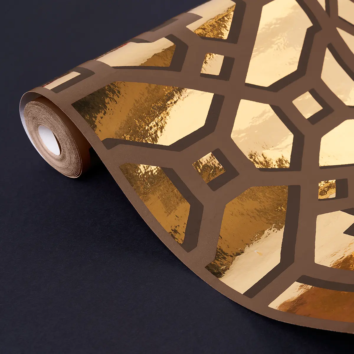ZANZIBAR TRELLIS MYLAR_ GOLD MYLAR