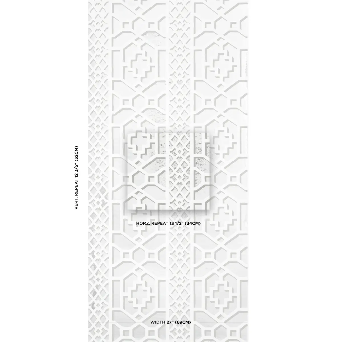 ZANZIBAR TRELLIS MYLAR_ SILVER MYLAR
