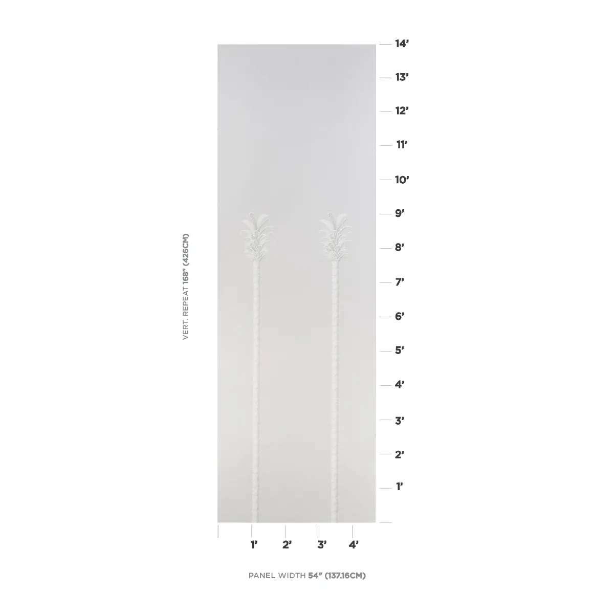 VILLA PALM PANEL_ GREY