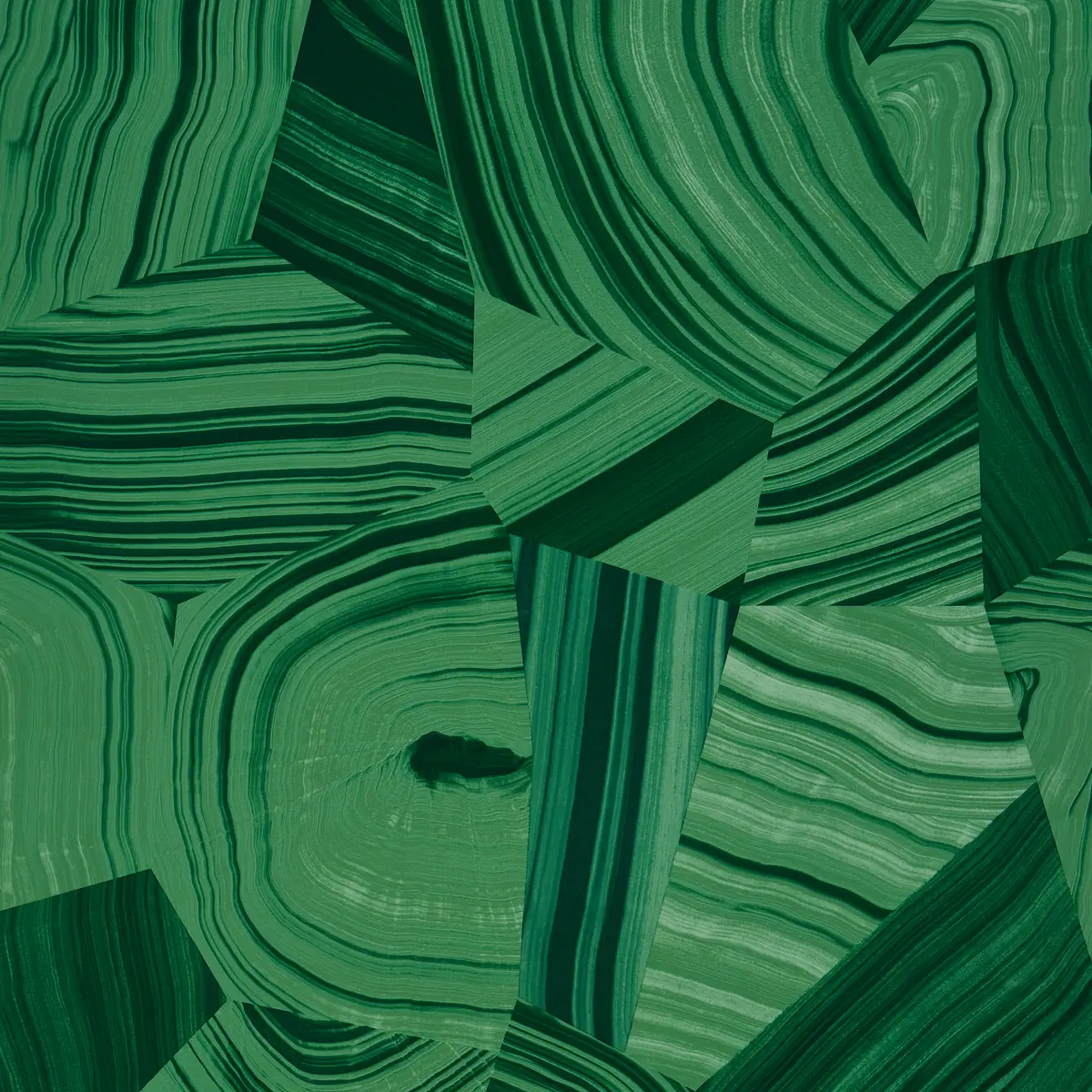 AGATE SLICE_ MALACHITE GREEN