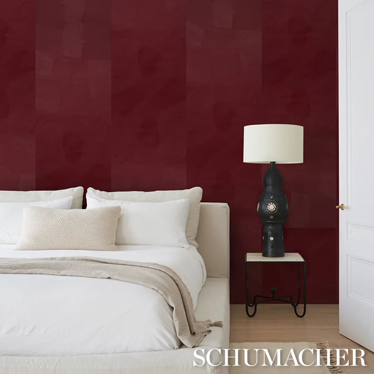 HAND COMBED PLASTER_ OXBLOOD
