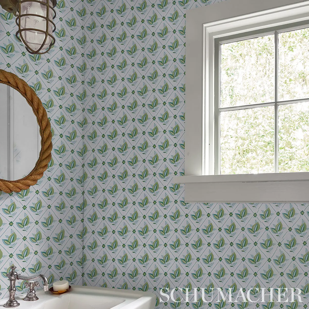 BASILE TRELLIS_ LEAF & AQUA