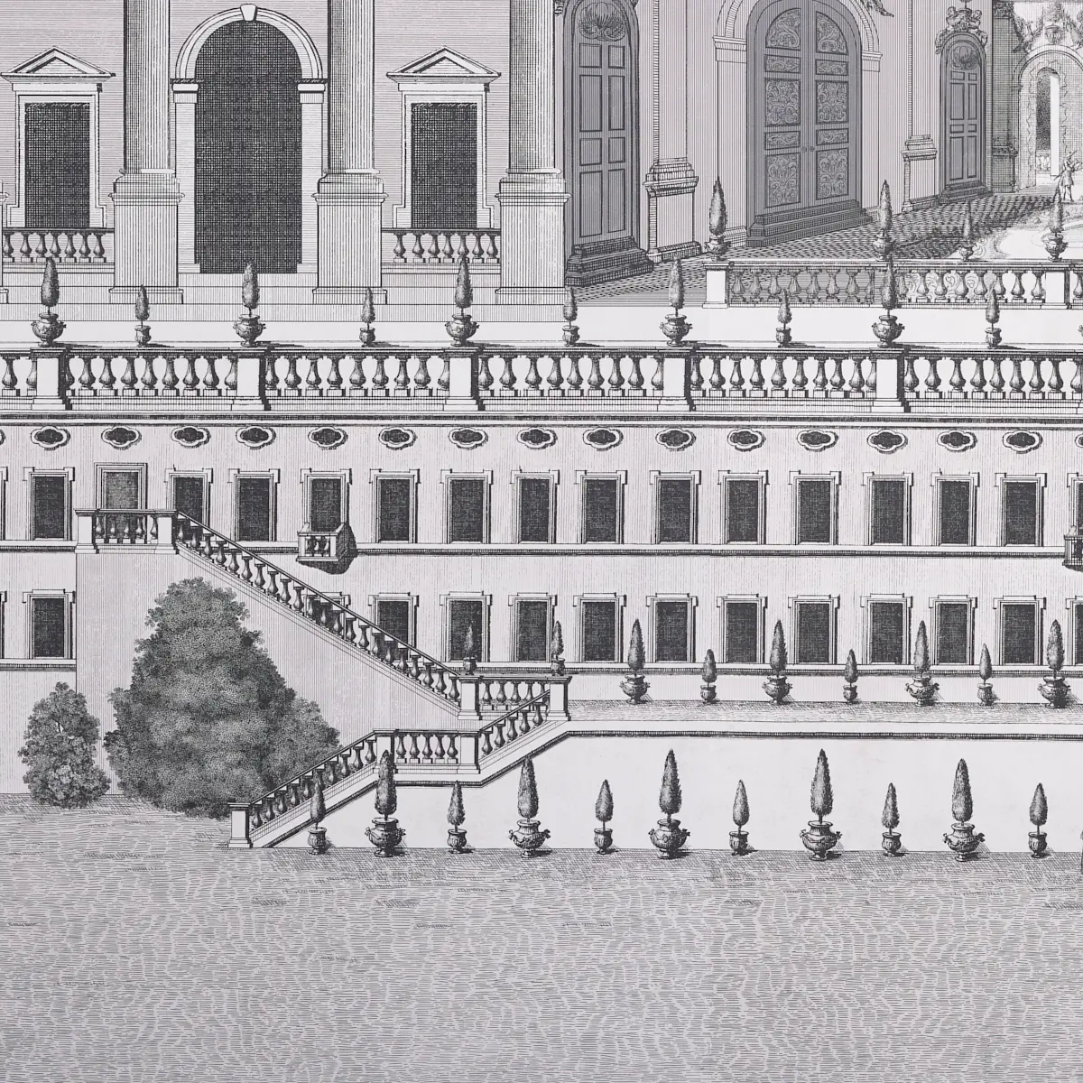 PIAZZA FIRENZE PANEL SET_ GRISAILLE