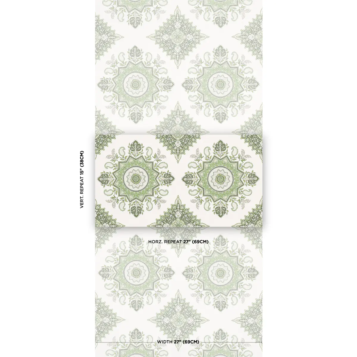 MONTECITO MEDALLION_ LEAF GREEN