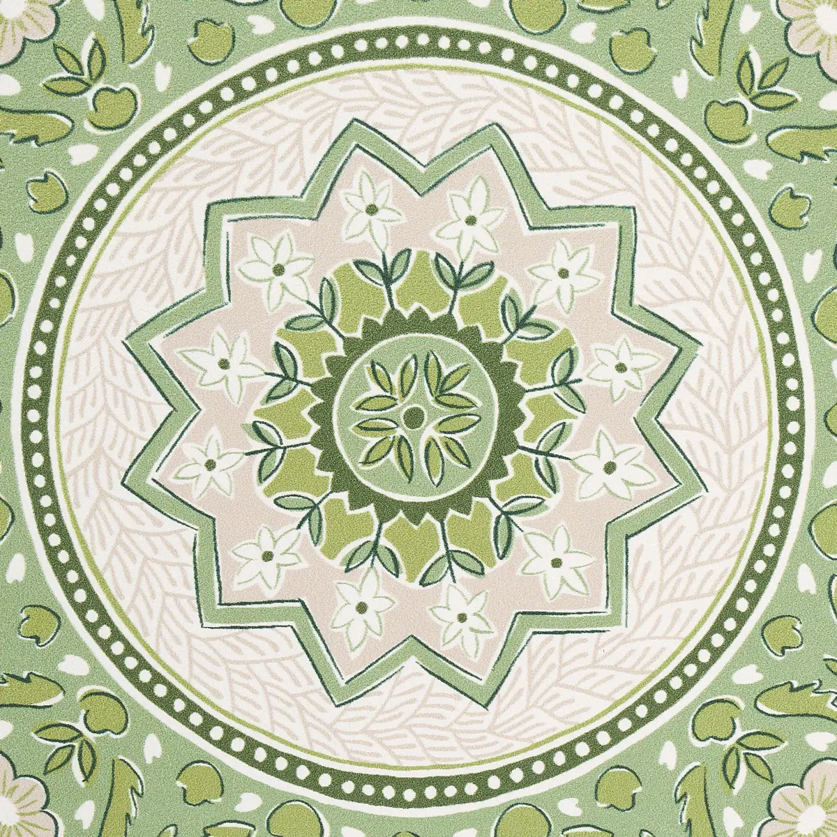 MONTECITO MEDALLION_ LEAF GREEN