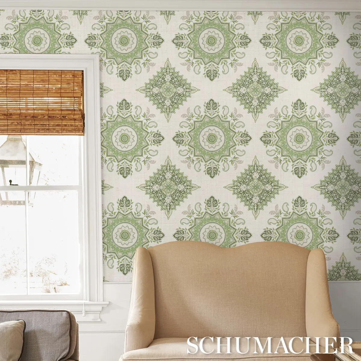 MONTECITO MEDALLION_ LEAF GREEN
