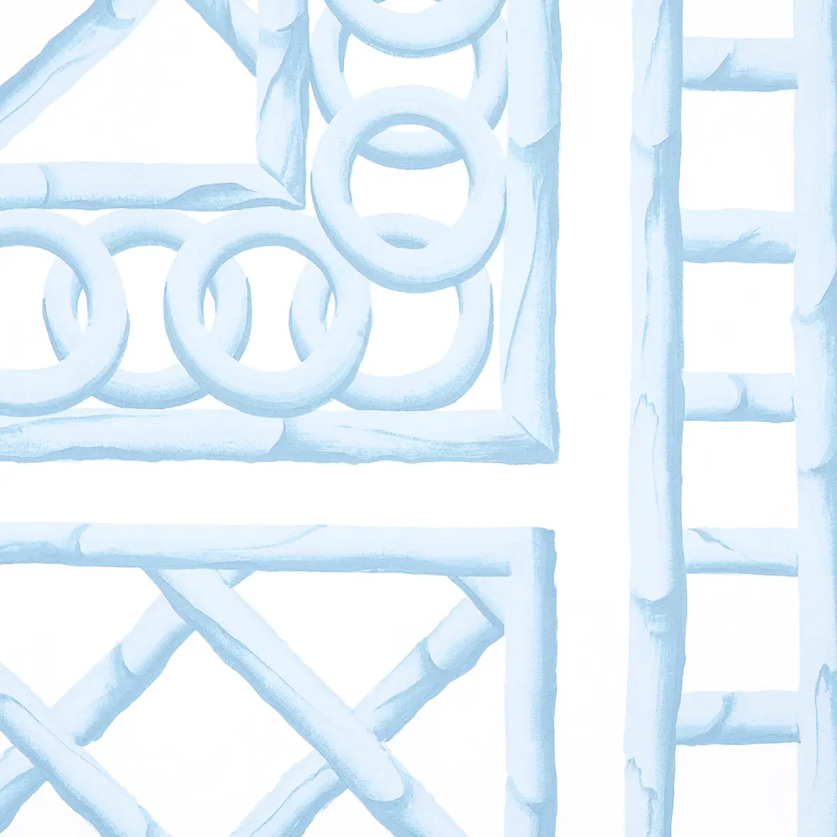 BAMBOO TRELLIS PANEL A_ BLUE