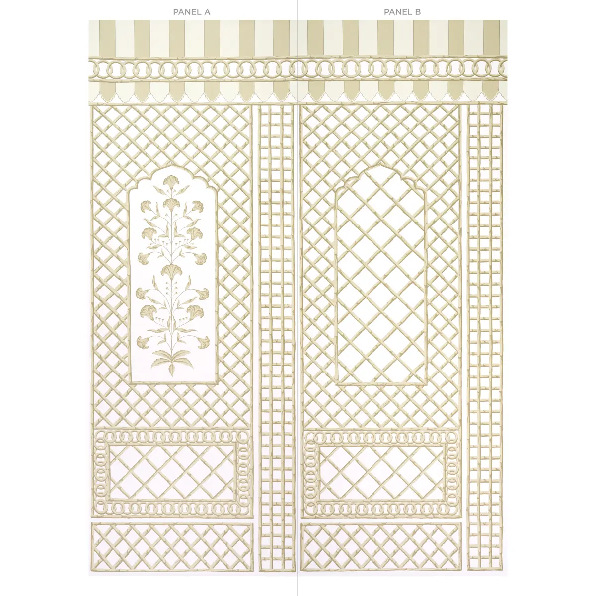 BAMBOO TRELLIS PANEL A_ NEUTRAL