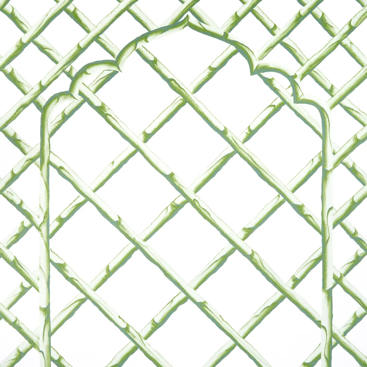 BAMBOO TRELLIS PANEL B_ GREEN