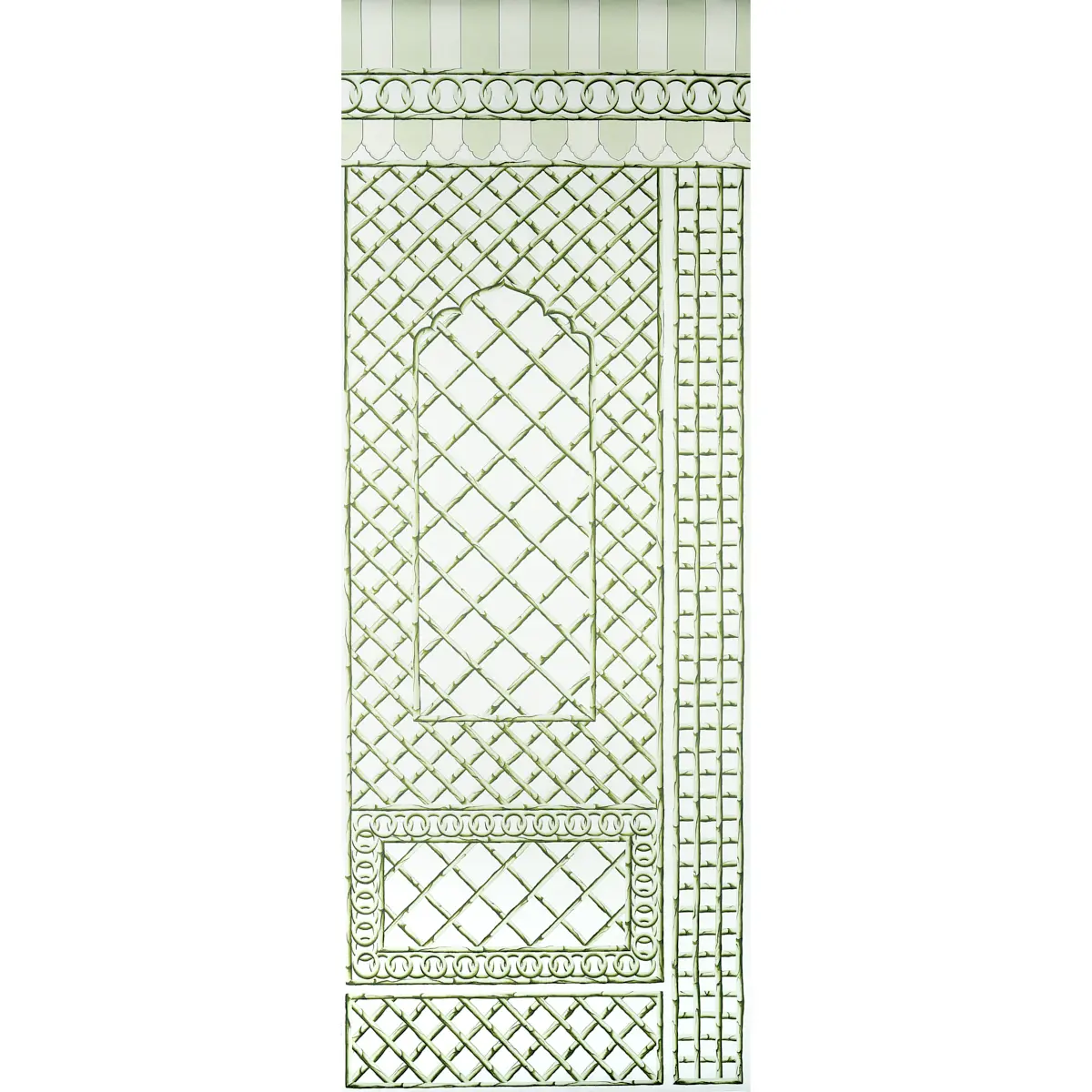 BAMBOO TRELLIS PANEL B_ GREEN